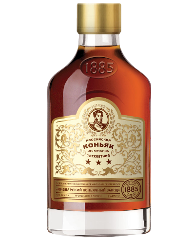 Коньяк Кизлярский Три звездочки