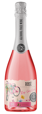 Вино безалкогольное игристое Мильстрим Розе